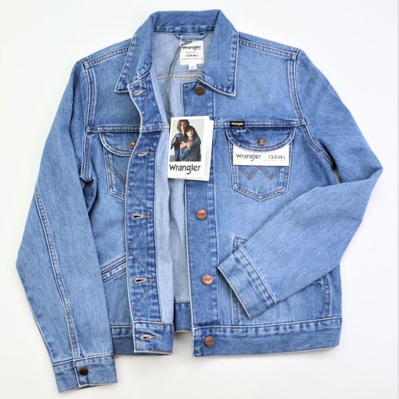 New Wrangler ICONS 124WJ Women's Western Jacket Size S Blue Soul Color - Picture 1 of 12